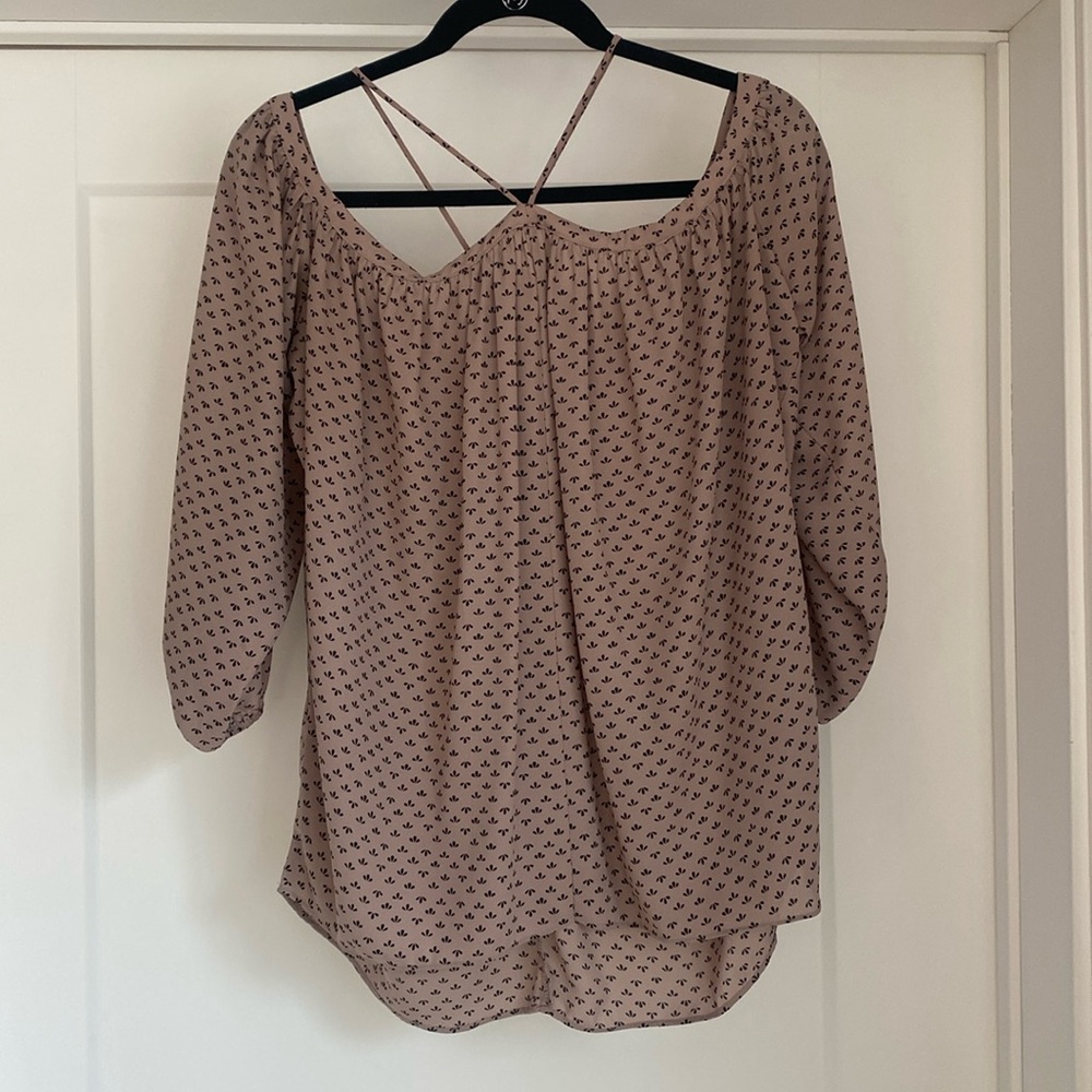 Off the shoulder strappy blouse